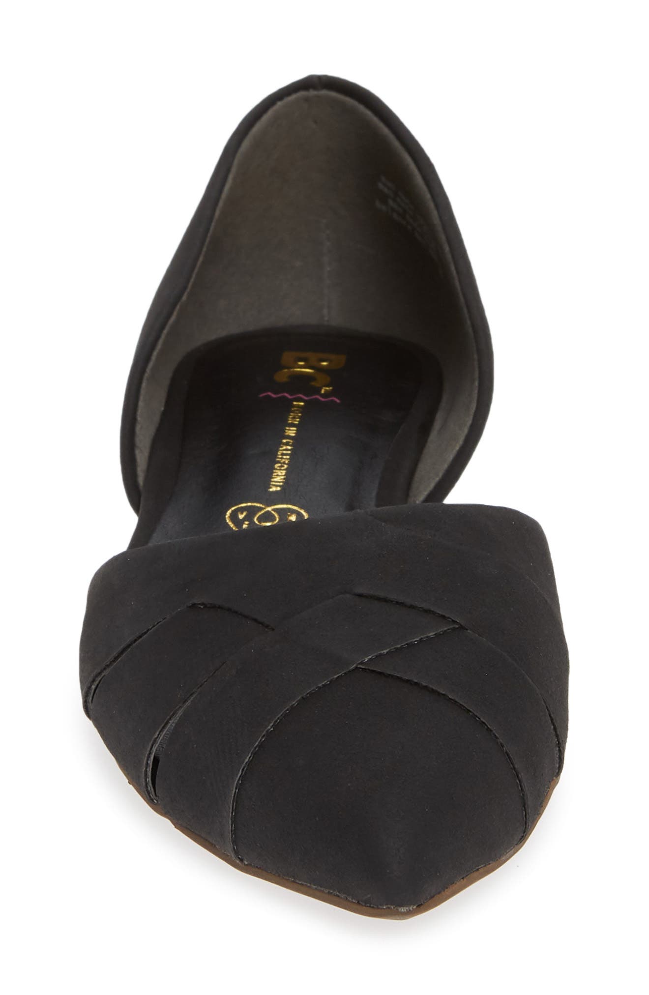 BC Footwear Focal Point Vegan Pointy Toe Flat, Alternate, color, 