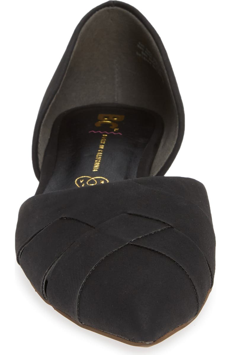 BC Footwear Focal Point Vegan Pointy Toe Flat, Alternate, color,