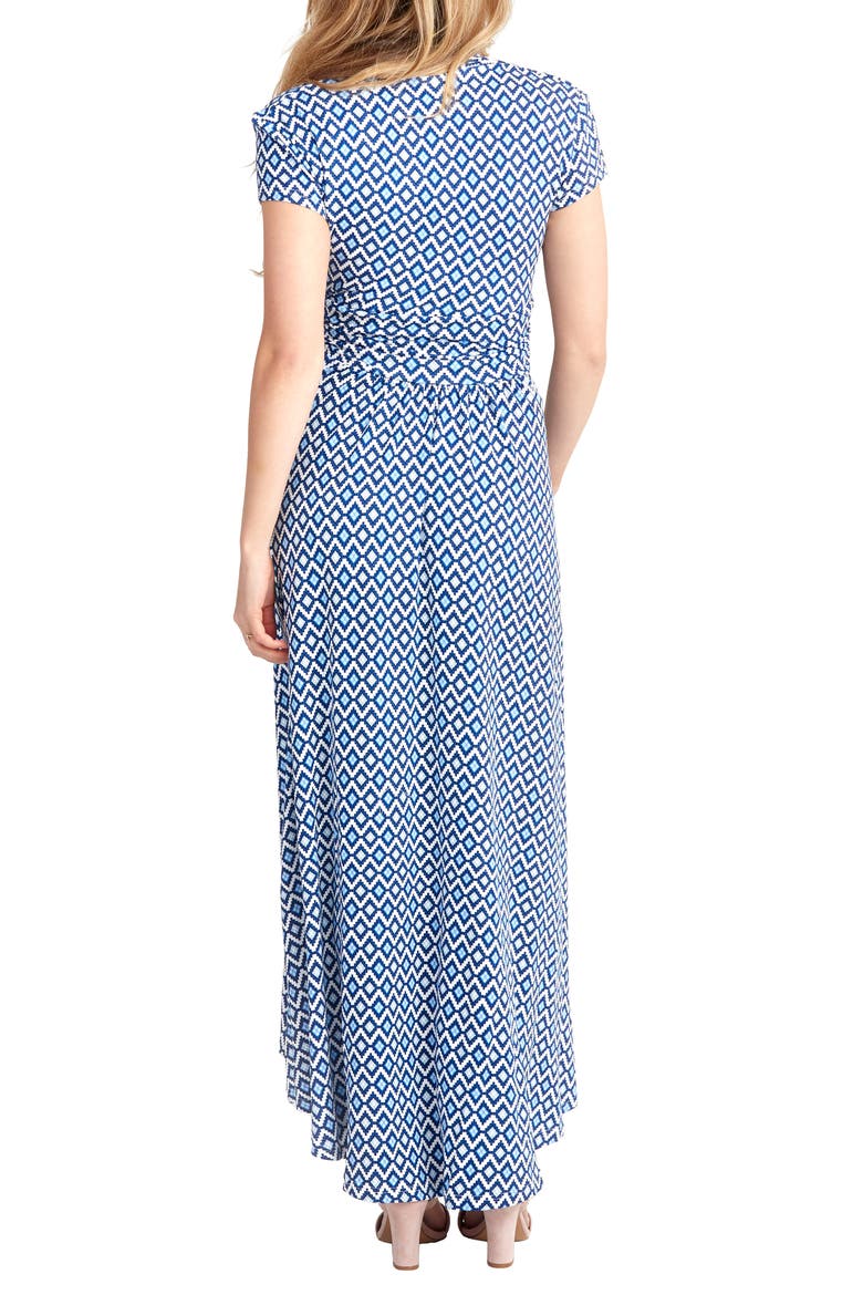 Caroline Maternity/Nursing Maxi Dress, Alternate, color, BLUE GEO