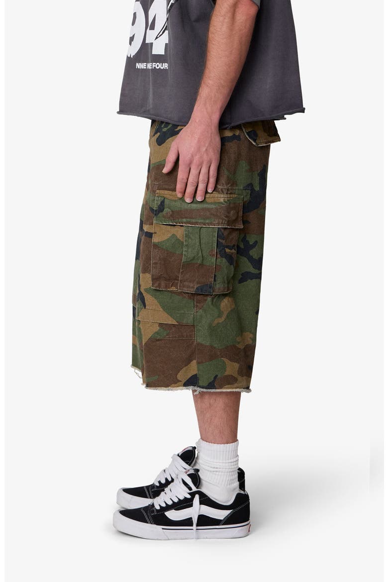 Ultra Baggy Cargo Shorts, Alternate, color, CAMO