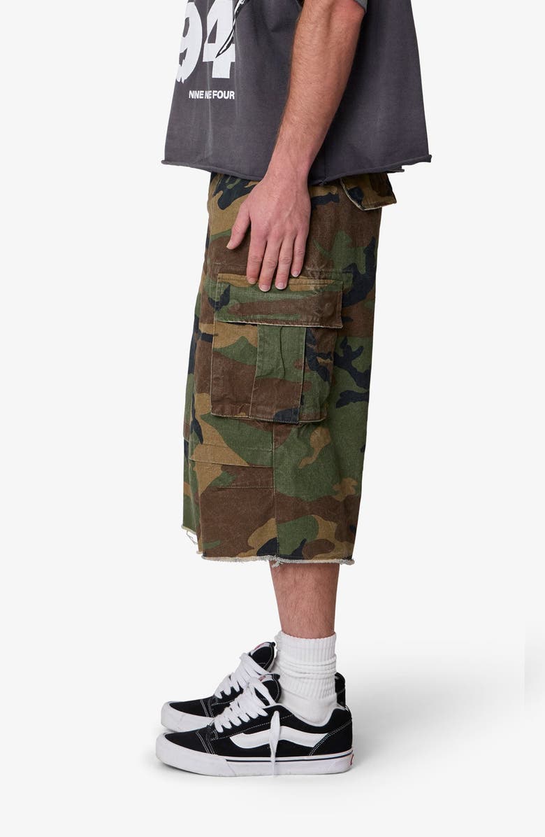 mnml Ultra Baggy Cargo Shorts, Alternate, color, Camo