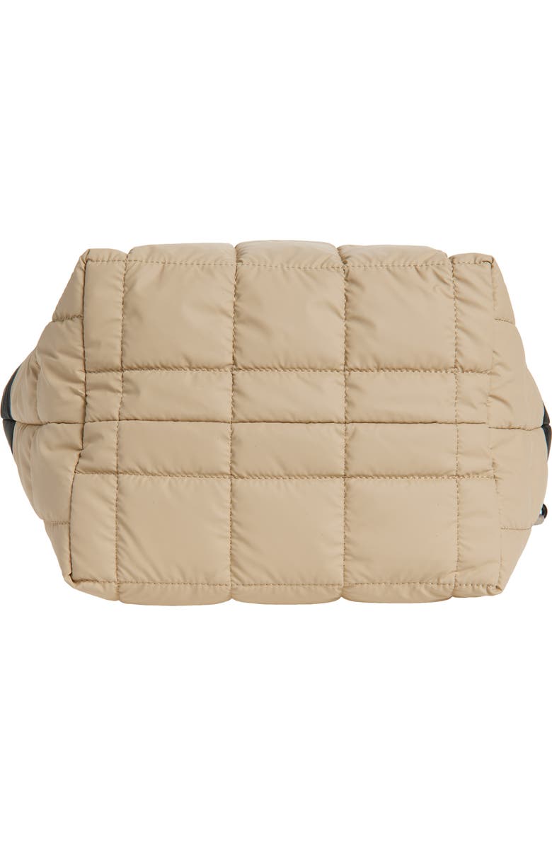 VeeCollective Small Porter Colorblock Recycled Nylon Tote, Alternate, color, Black/ Desert Multi