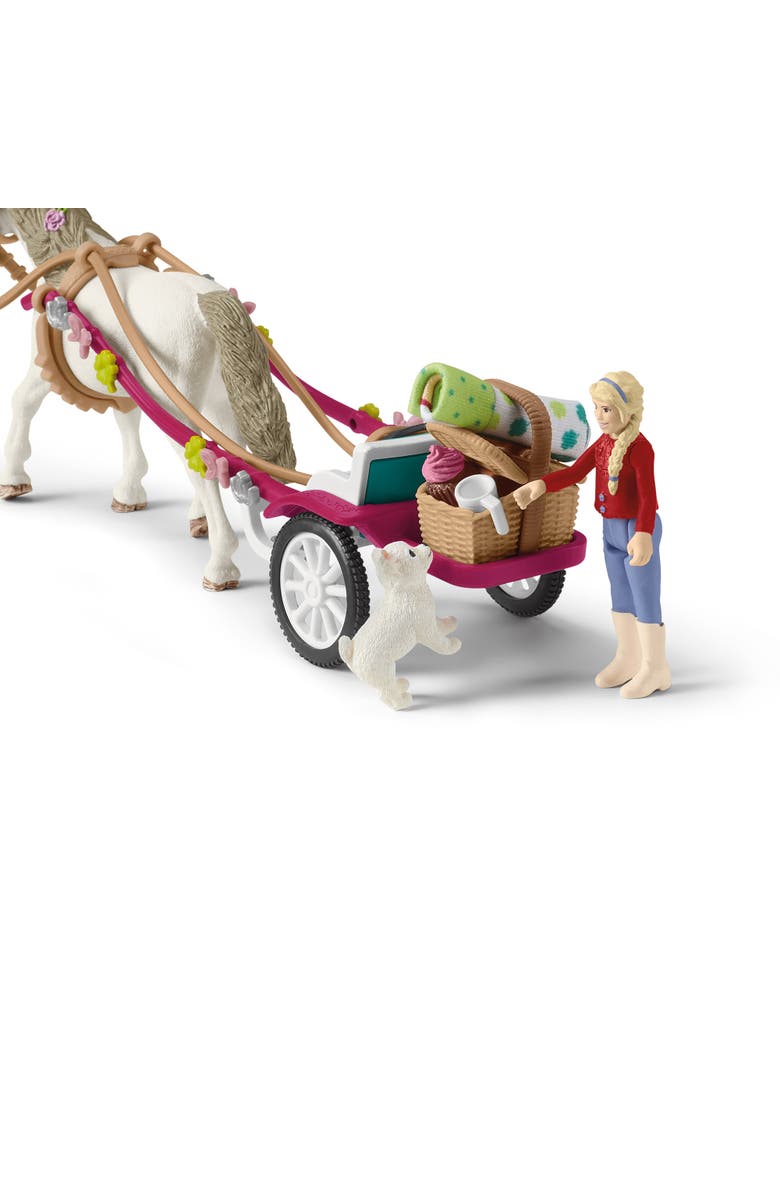 Schleich Horse Club, Small Carriage For The Big Horse Show Toy, Alternate, color, Multicolored