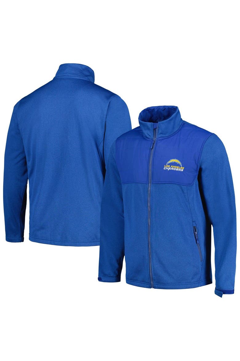 Men's Dunbrooke Powder Blue Los Angeles Chargers Explorer Tech Full-Zip Jacket, Main, color, Powder Blue