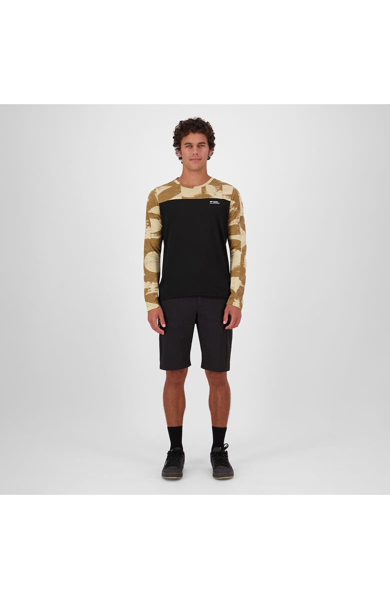 Mons Royale Diversion Merino Long-Sleeve Bike Jersey - Men's, Alternate, color, Mr Grunge/Black