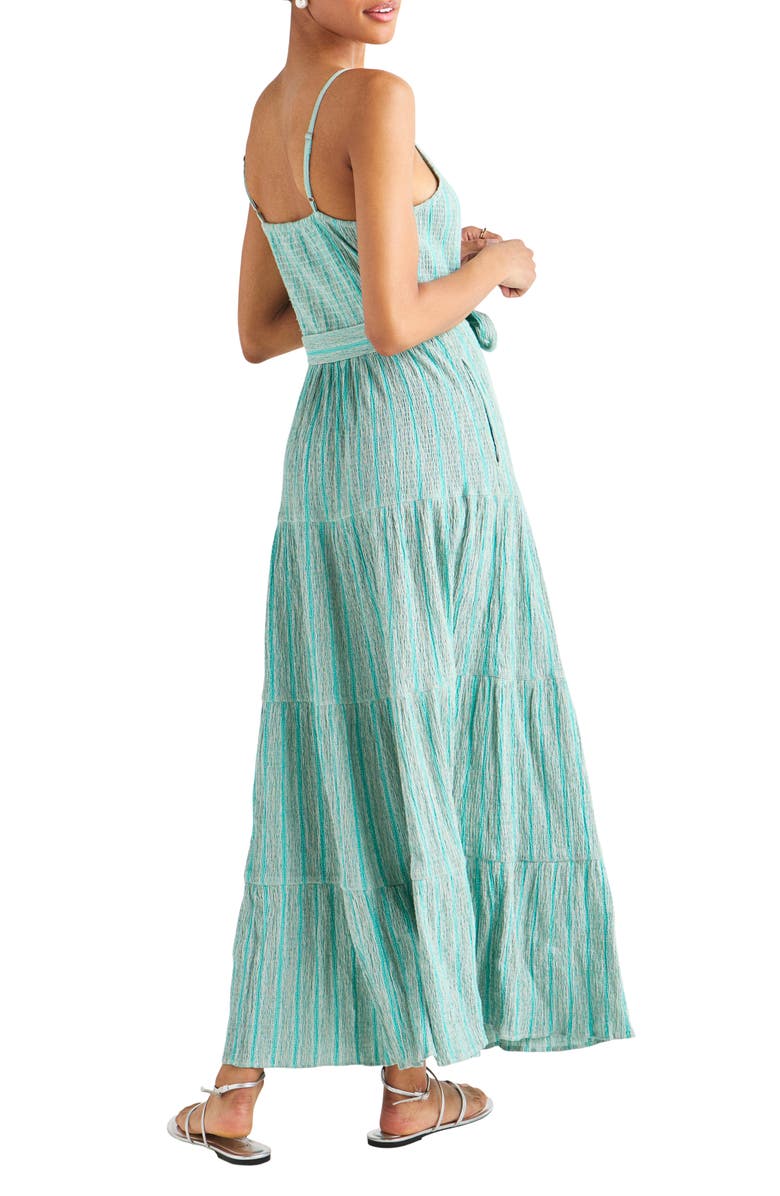 Splendid Laguna Stripe Cotton Blend Maxi Dress, Alternate, color,