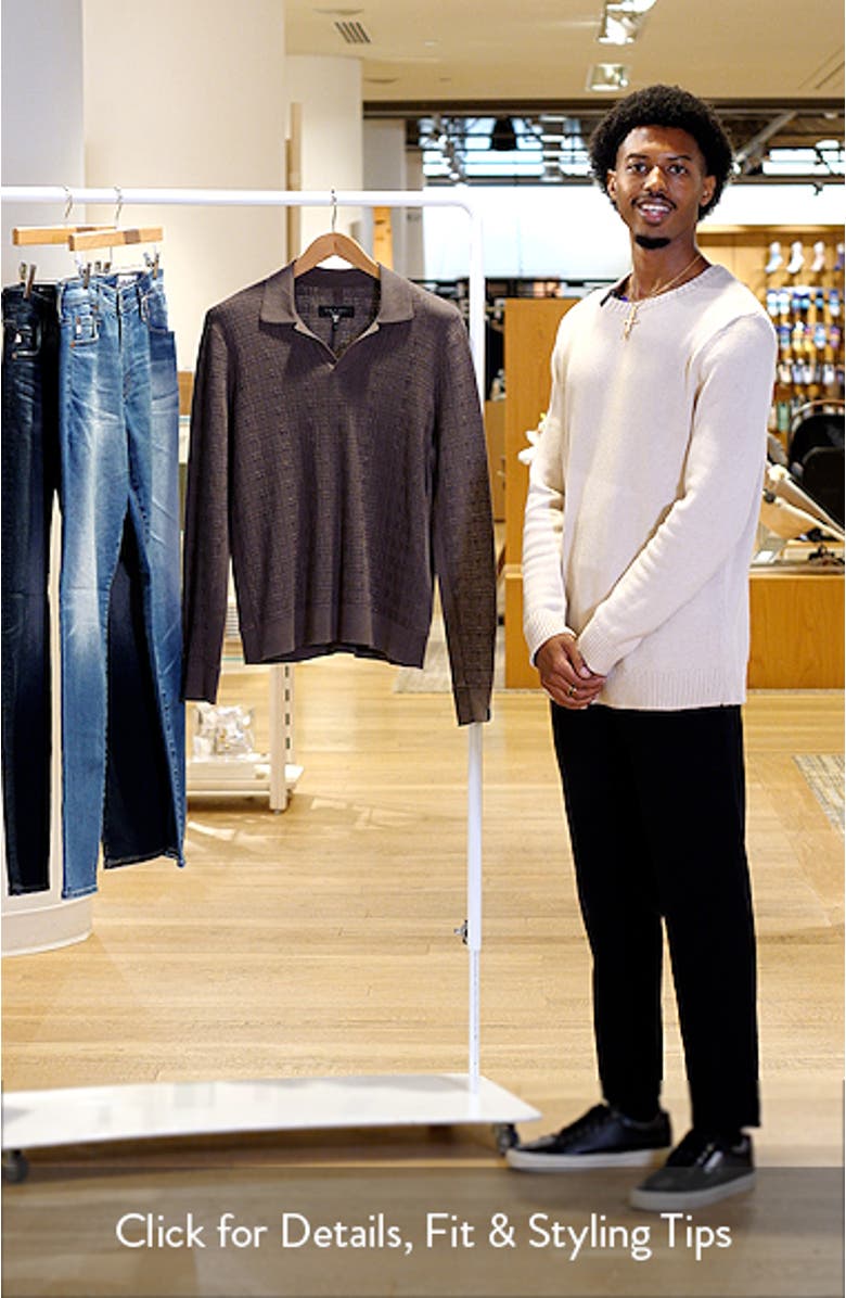 Harvey Johnny Collar Relaxed Polo, sales video thumbnail