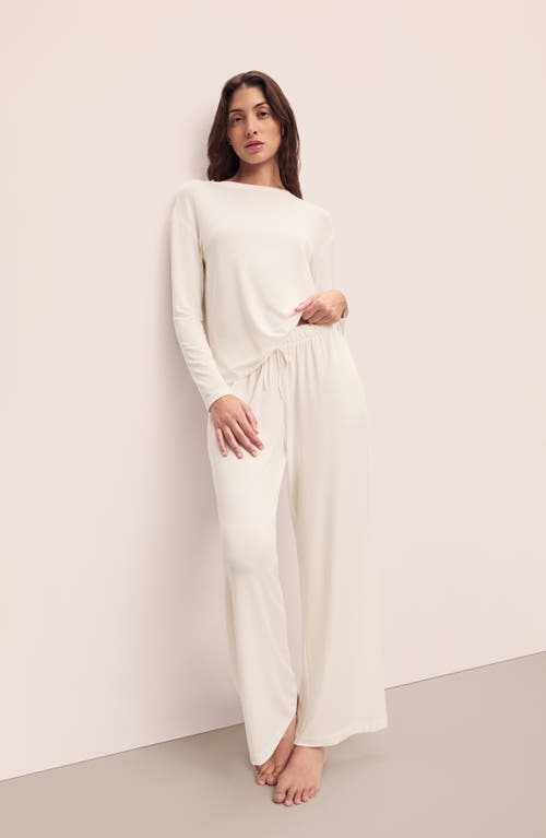 Eberjey Gisele Stretch Modal Pajama Top In Ivory