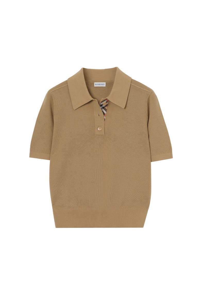 Wool Polo Shirt, Alternate, color, Flax beige