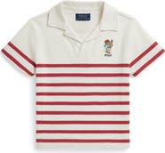Polo Ralph Lauren Kids' Polo Bear Stripe Cotton Polo
