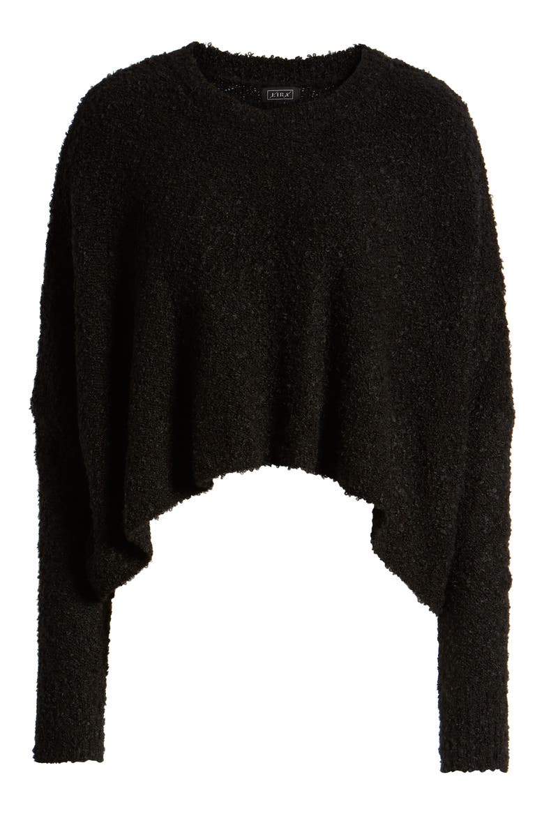 Mattie Crop Sweater, Alternate, color, BLACK