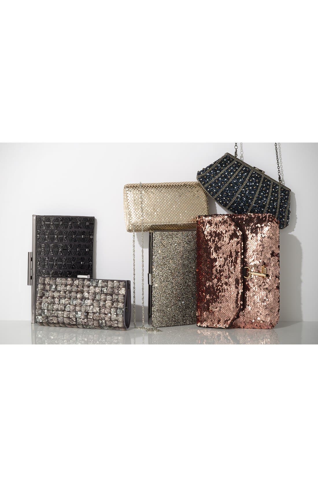 Crystal Bead Clutch, Alternate, color, BLACK