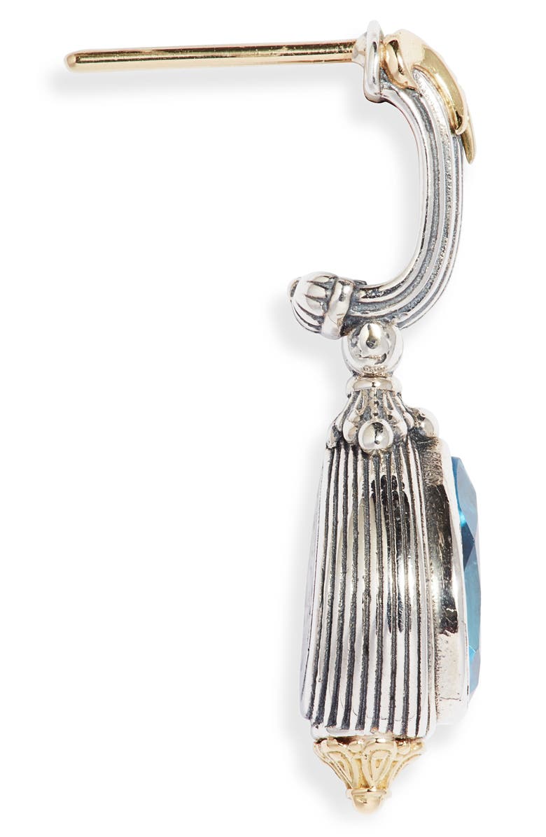Konstantino Delos Blue Topaz Drop Earrings, Alternate, color,