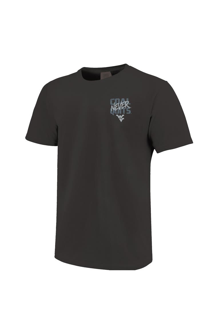 Men's    Graphite West Virginia Mountaineers Built On Bravery Comfort Colors T-Shirt, Alternate, color, Graphite