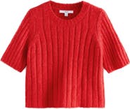 NEXT Short Sleeve Rib Sweater