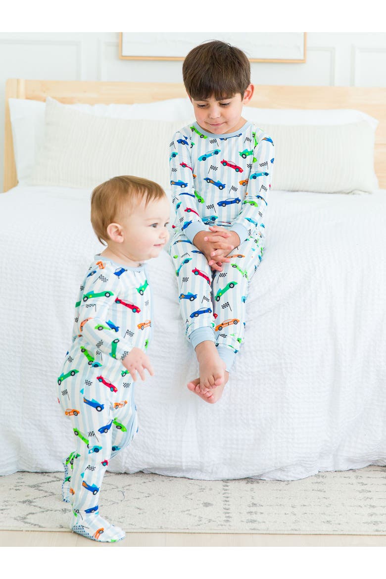 SoftSnooze Boys Long Sleeve Pajama Set, Alternate, color, Let's Roll
