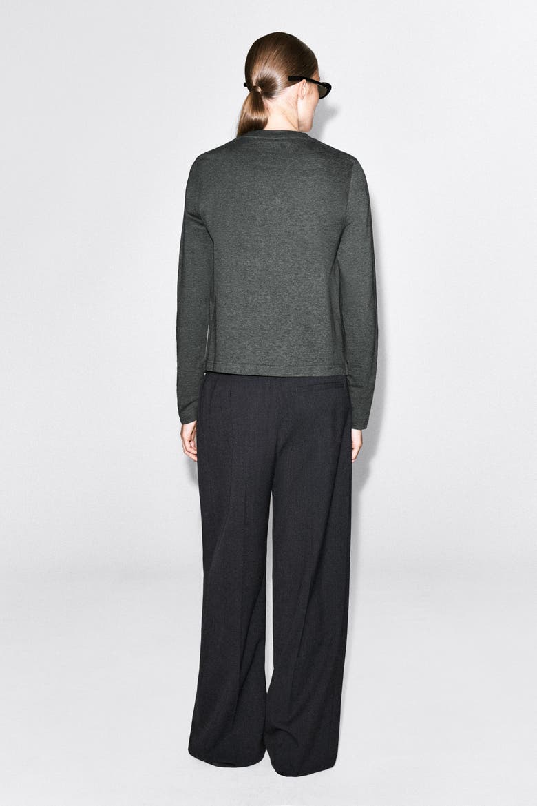 Clean Cut Long-sleeved T-shirt, Alternate, color, DARK-GRAY MÉLANGE