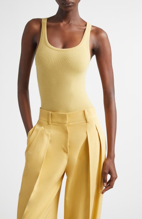 Cashmere Blend Tank Bodysuit