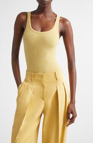 Michael Kors Collection Cashmere Blend Tank Bodysuit