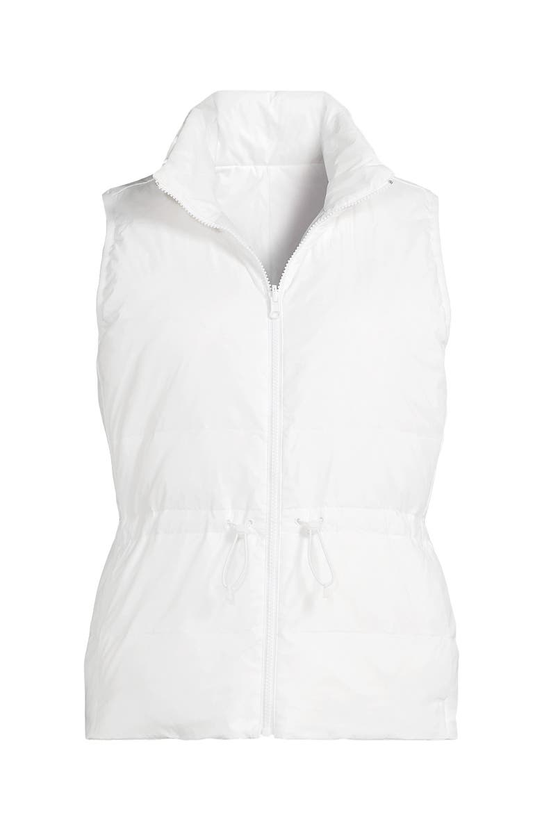 Lands' End Wanderweight Reversible Packable Down Vest, Alternate, color, White/Blue Colorblock