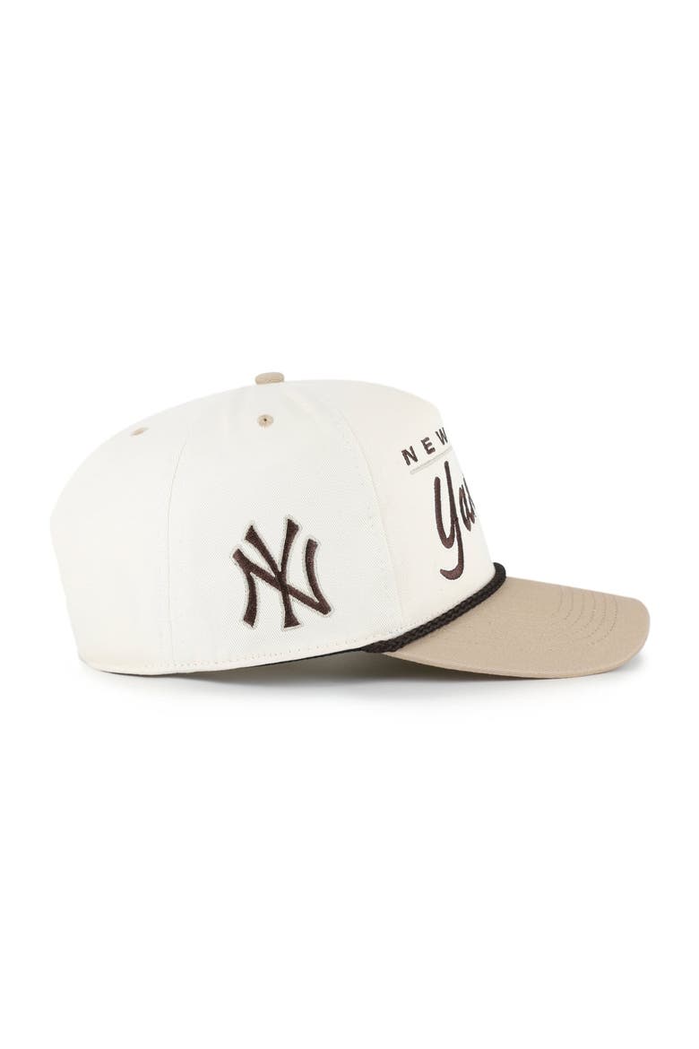Men's '47  Natural/Tan New York Yankees Neutral Terrain Hitch Rope Adjustable Hat, Alternate, color, Natural