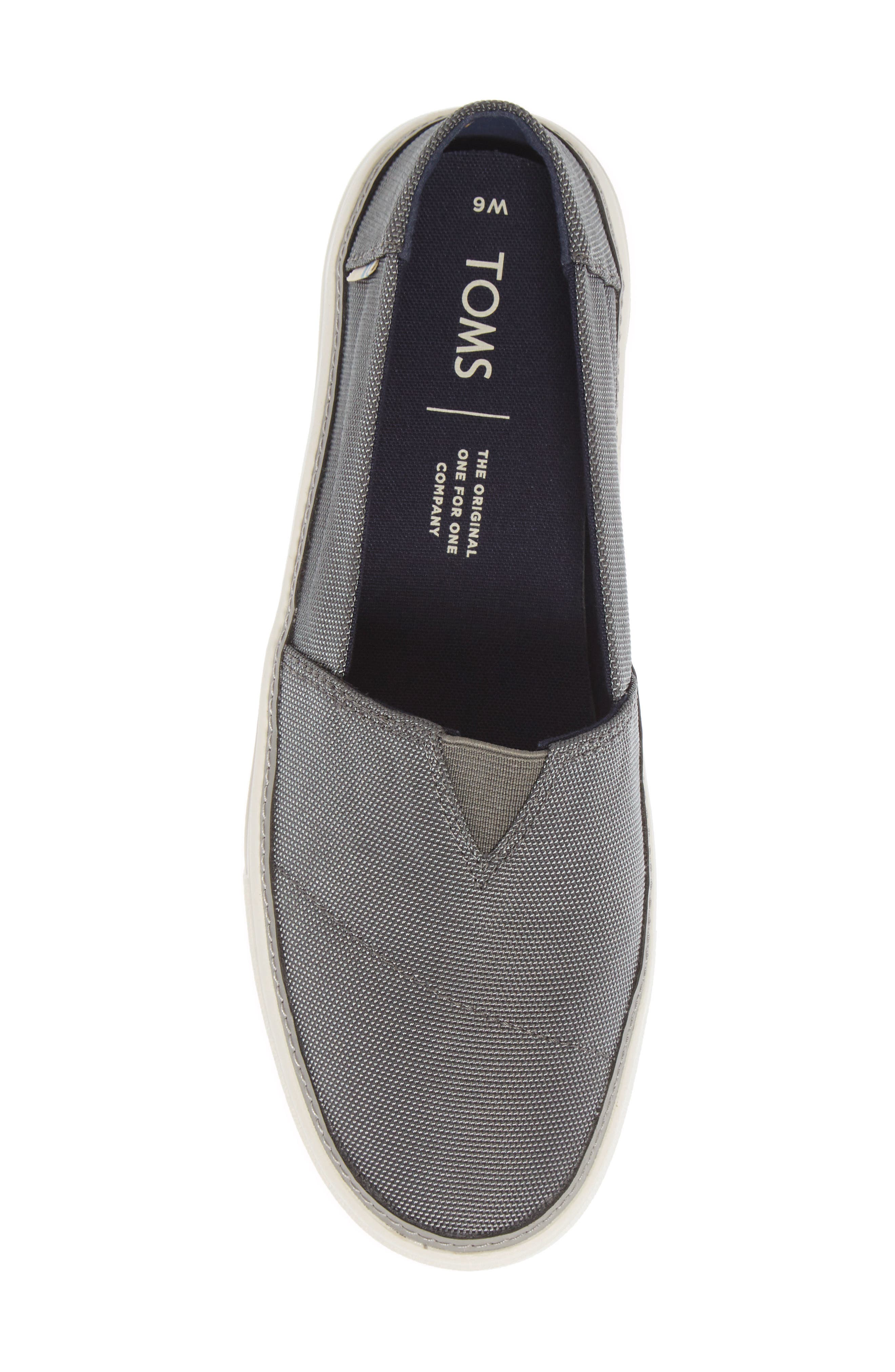 Parker Platform Slip-On Sneaker, Alternate, color, GREY FABRIC