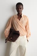COS Crinkled Wrap-over Blouse