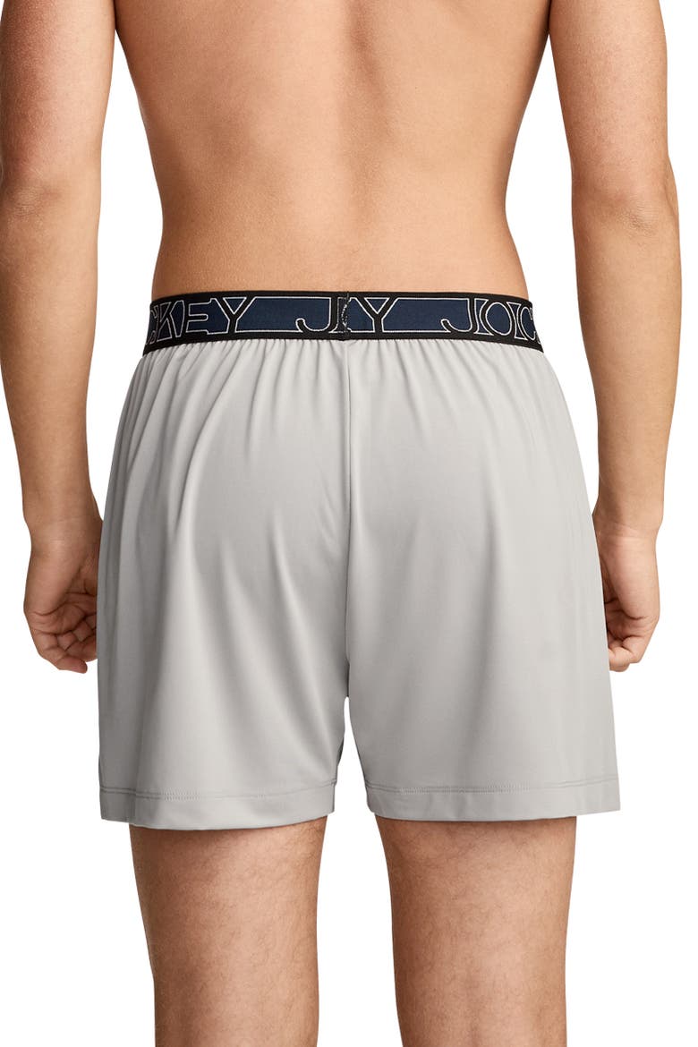 Men's Active Microfiber 4.5" Boxer, Alternate, color, Quartz Grey