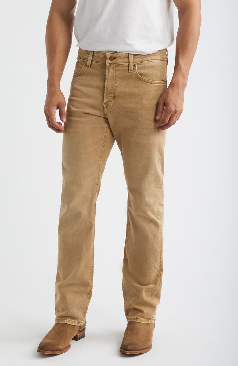 Tecovas Slim Straight Stretch Denim Jeans, Main, color, Khaki