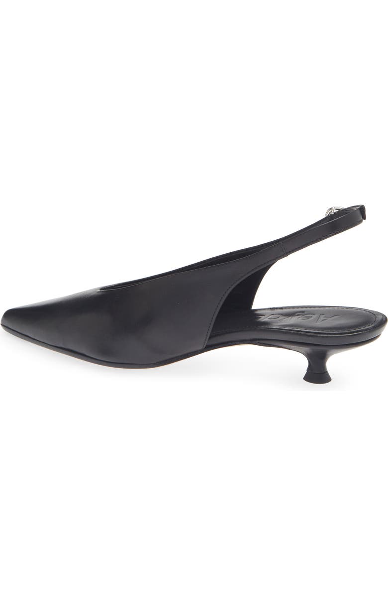 aeyde Camila Slingback Kitten Heel Pump, Alternate, color, Black