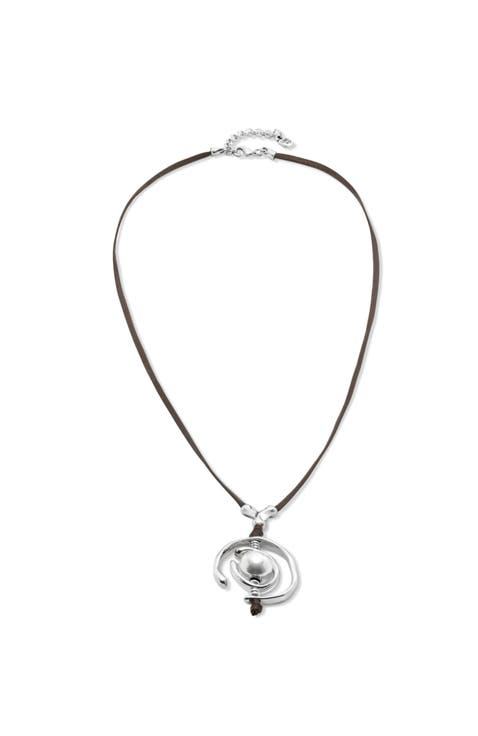 Pearl  Leather Necklace