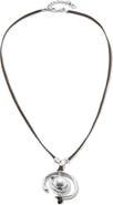 UNODE50 Pearl Leather Necklace