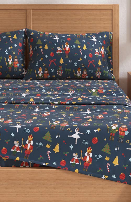 Woven & Weft Holiday Print Turkish Cotton Sheet Set