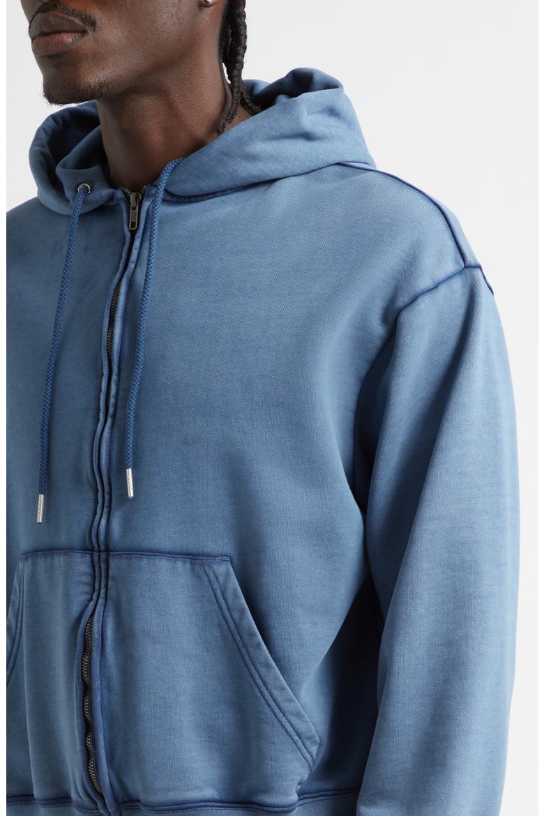 Dream Back Logo Zip Graphic Hoodie, Alternate, color, BLUE