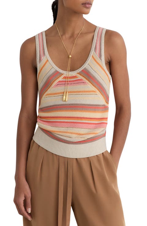 Miriam Striped Sweater Tank