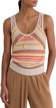 Reiss Miriam Striped Sweater Tank