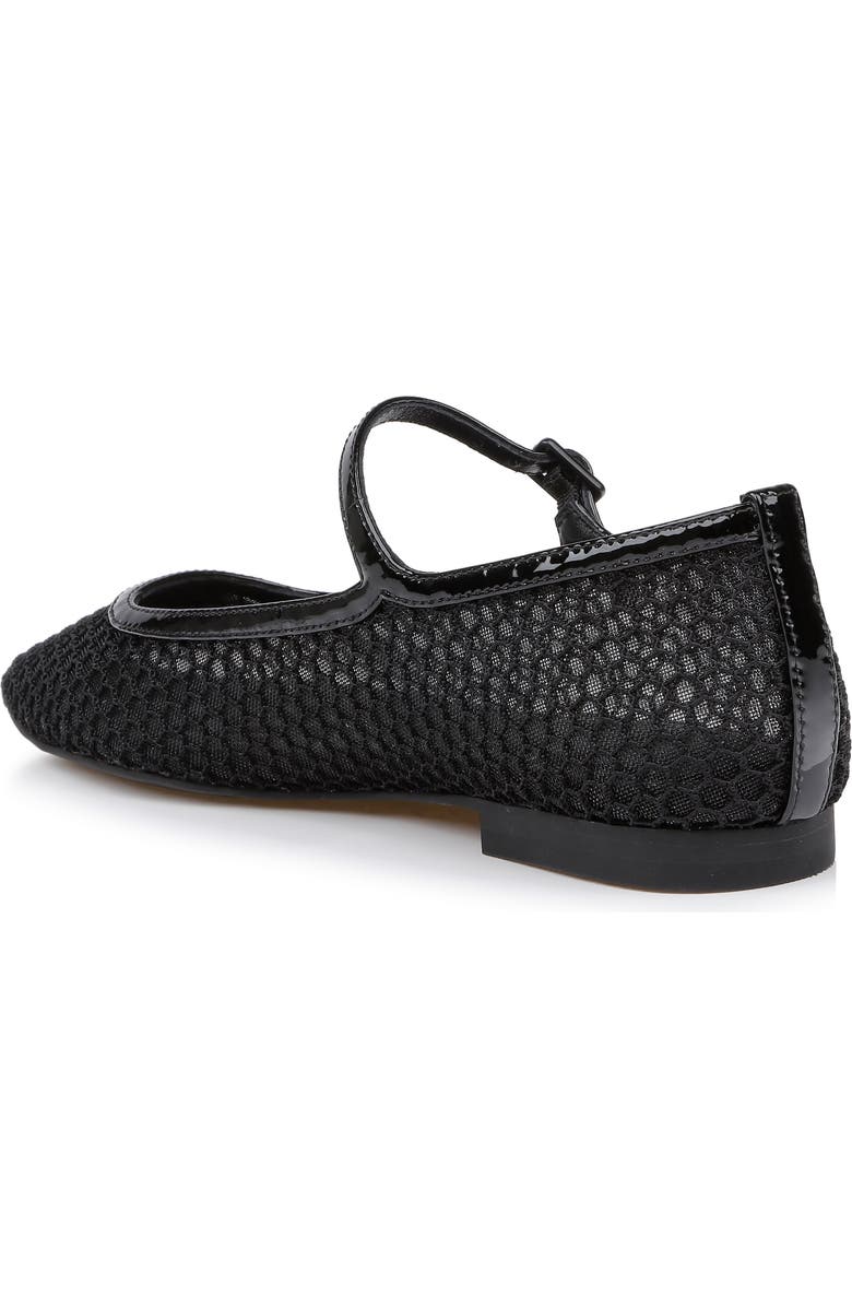 L'AGENCE Grainne Mary Jane Flat, Alternate, color, Black Mesh