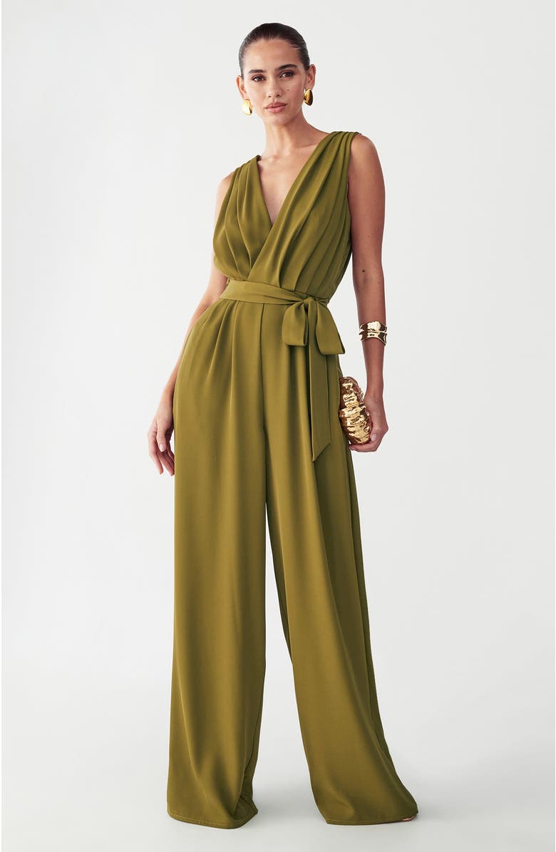 BWLDR Alina Jumpsuit, Alternate, color, Olive Green