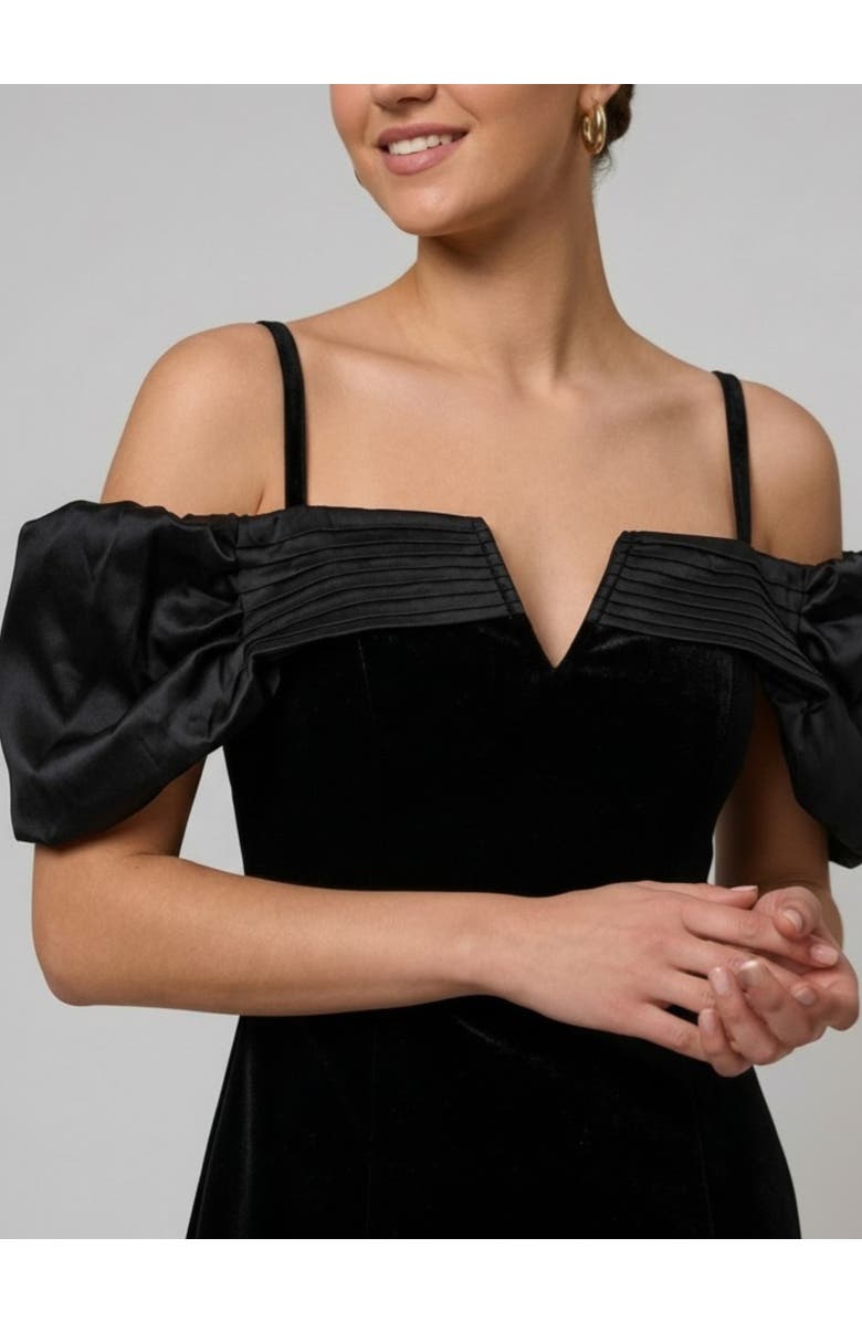 RACHEL Rachel Roy Valentina Velvet Mini Dress, Alternate, color, Black