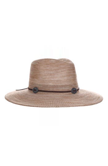 Scala Space Dye Knit Fedora In Gray