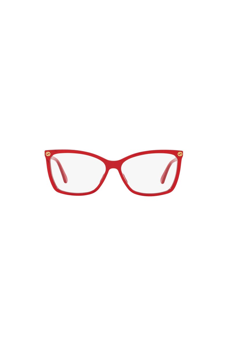 56mm Cat Eye optical glasses, Alternate, color, Red