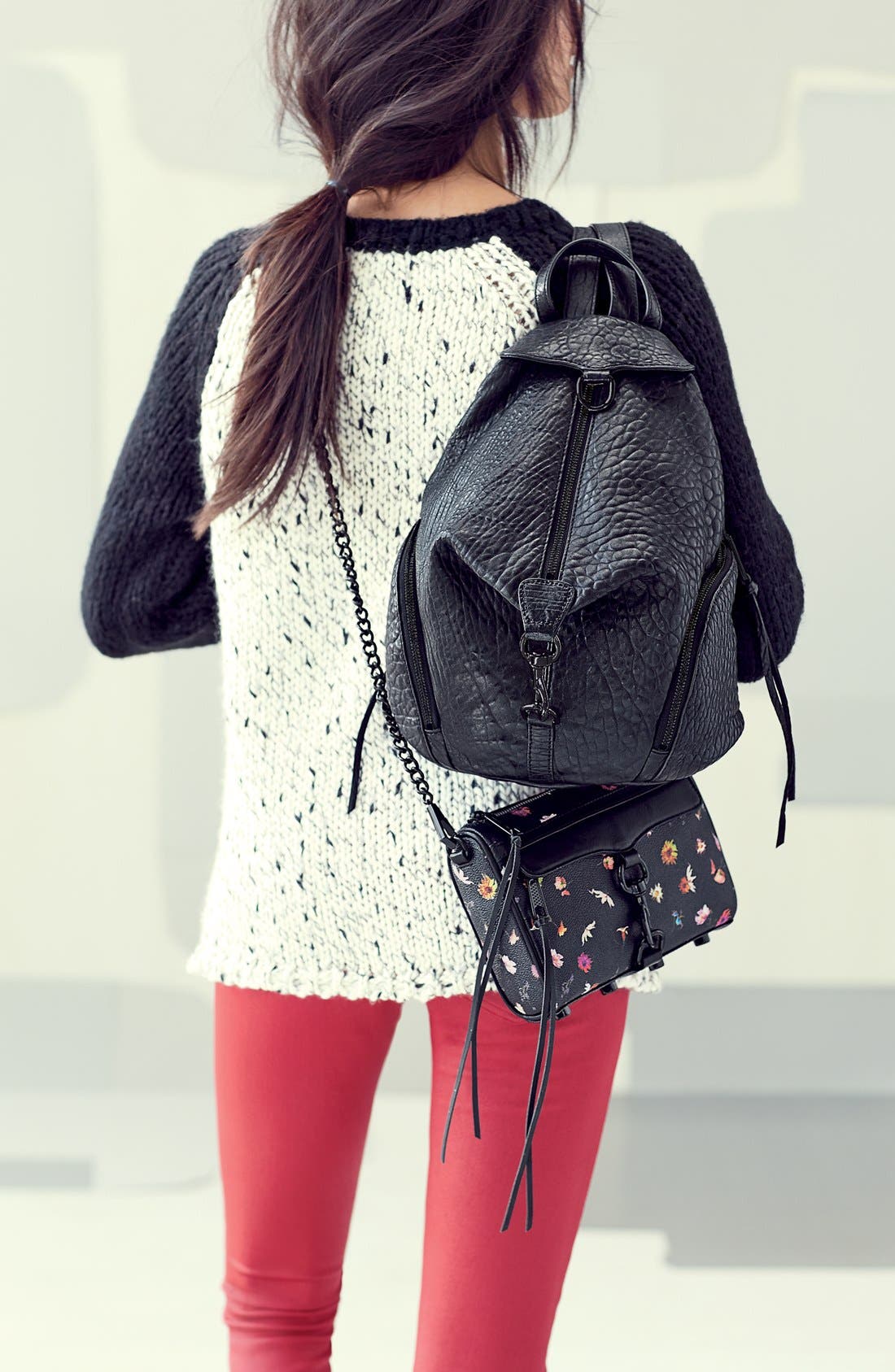 'Julian' Backpack, Alternate, color, BLACK BUBBLE/ BLACK