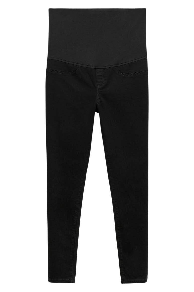 Maternity Ankle Skinny Jeans, Alternate, color, BLACK DENIM