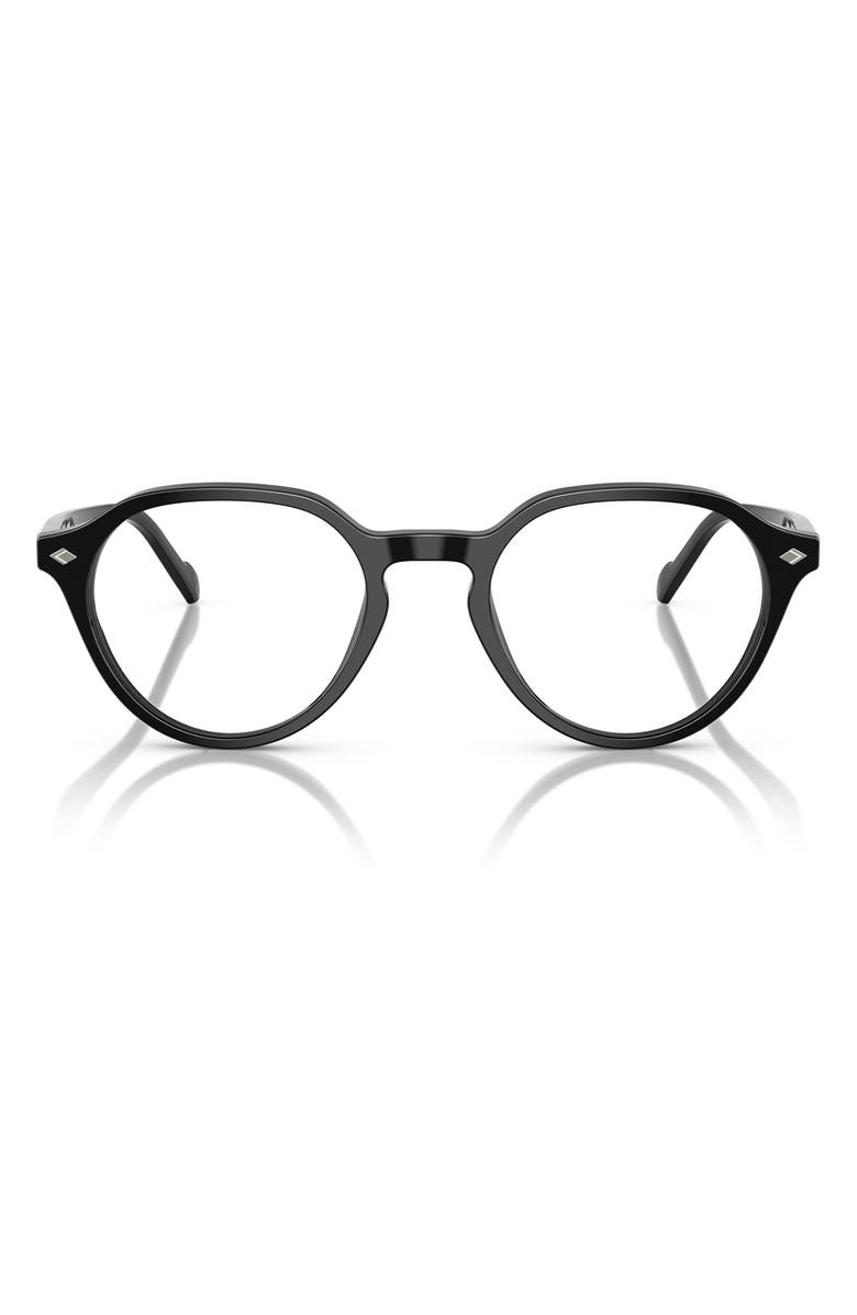 VOGUE 48mm Phantos Optical Glasses, Main, color, Black