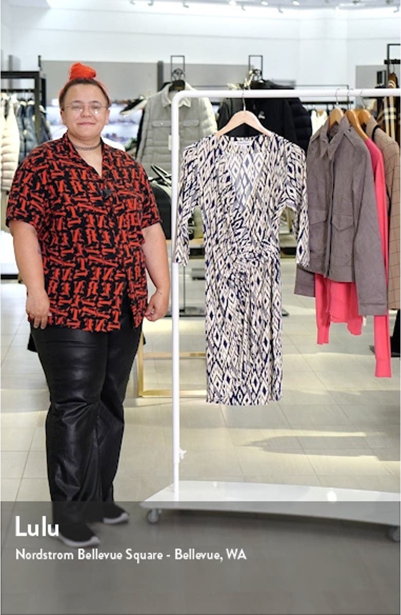 Ikat Faux Wrap Dress, sales video thumbnail