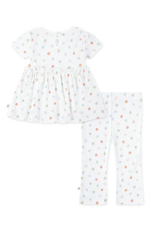 Huggies Ribbed Babydoll Top & Leggings Set In Multi