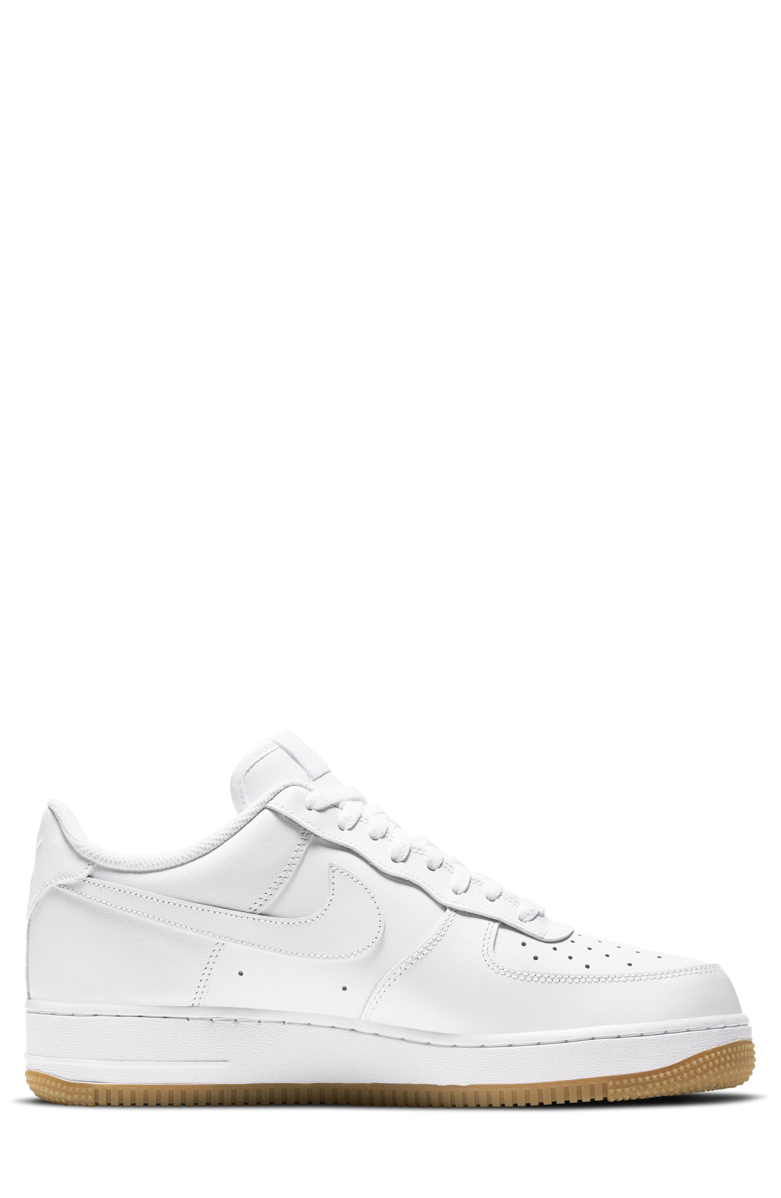 Nike Air Force 1 '07 Basketball Sneaker, Alternate, color, White/ White/ Gum Light Brown