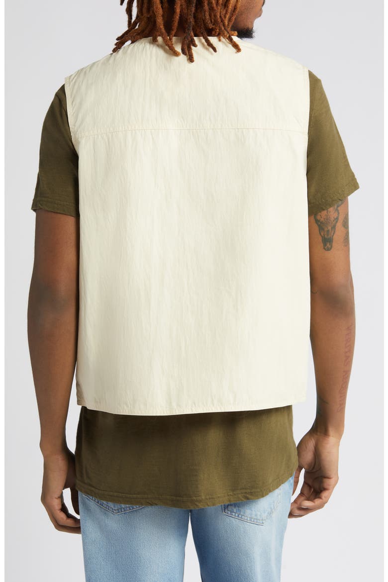 Utility Cotton Blend Cargo Vest, Alternate, color, BLONDE