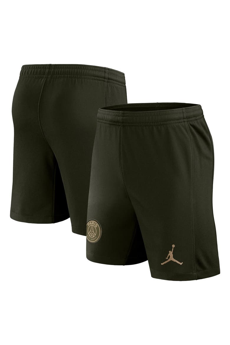 Men's Jordan Brand Olive Paris Saint-Germain 2023/24 Fourth Stadium Shorts, Main, color, Olive