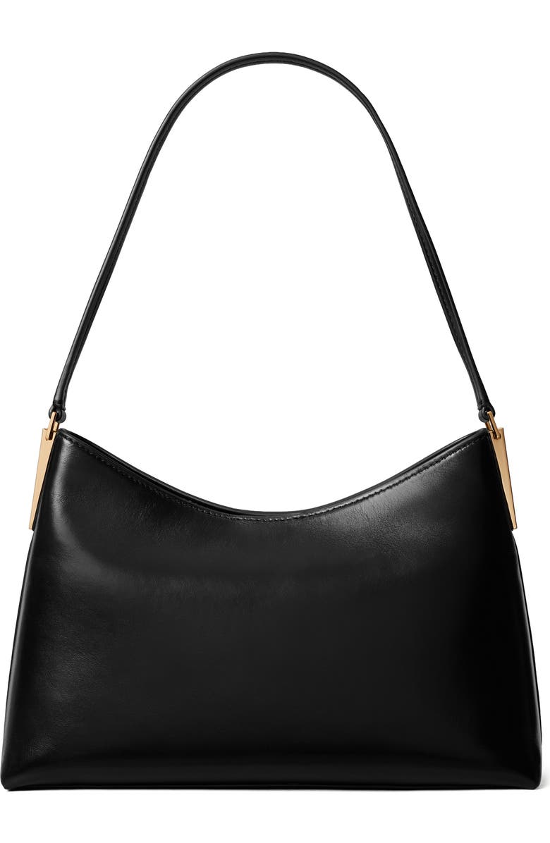 Tory Burch Small Robinson Leather Shoulder Bag, Alternate, color, Black